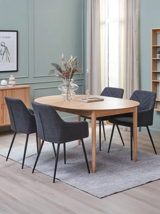 Mesa de comedor MARSTRAND Ø110 / L200 roble natural en Madera natural - Mesas de comedor, Uruguay | JYSK, vista 2