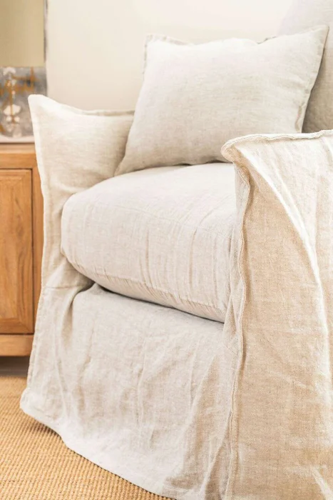 SILLON ALMA LINO CRUDO - 1 CUERPO en Blanco - Sillones y sofás, Uruguay | La Iberica, vista 6
