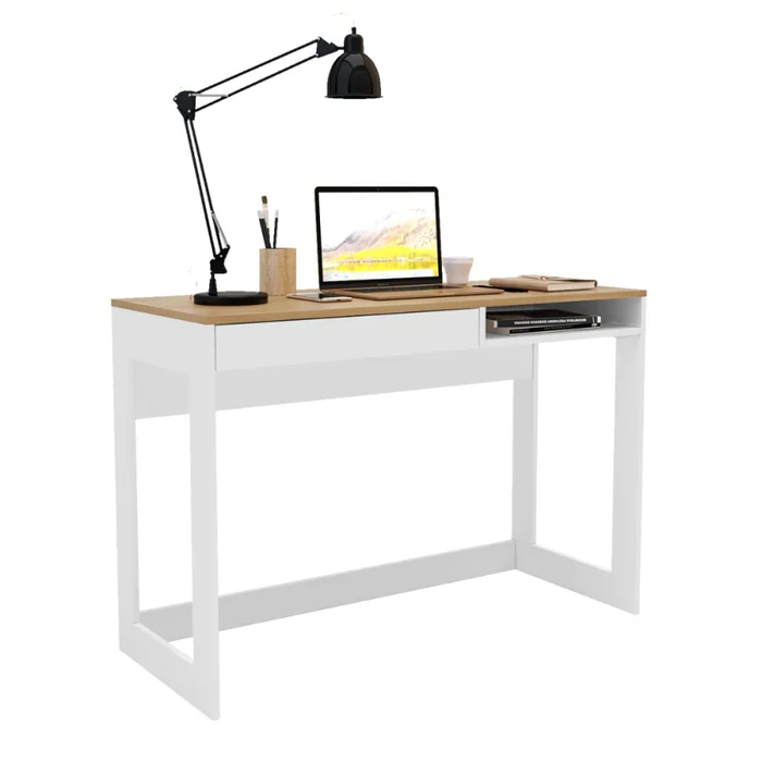 Escritorio Rocklin - White y Aveiro en Negro - Escritorios y sillas de escritorio, Uruguay | NYR, vista 3