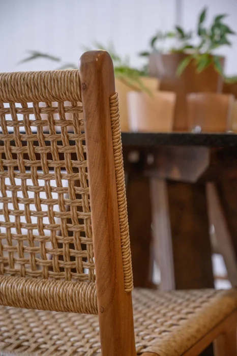SILLA CATANIA TEKA Y CUERDA en Madera natural - Sillas, Uruguay | Más Infinito Casa, vista 4