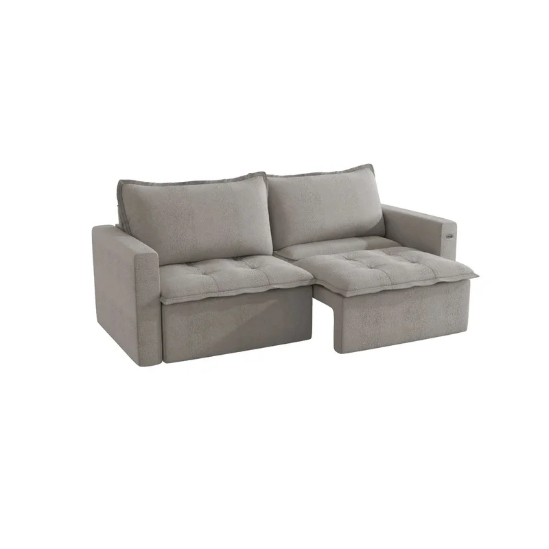 SOFA CAMA RETRACTIL/RECLINABLE TREVO 236CM en Gris - Sillones y sofás, Uruguay | Balton, vista 10