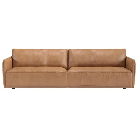 Sillon 3 cuerpos Cuero Natural Romeo en Marrón - Sillones y sofás, Uruguay | La Cueva Muebles, vista 10