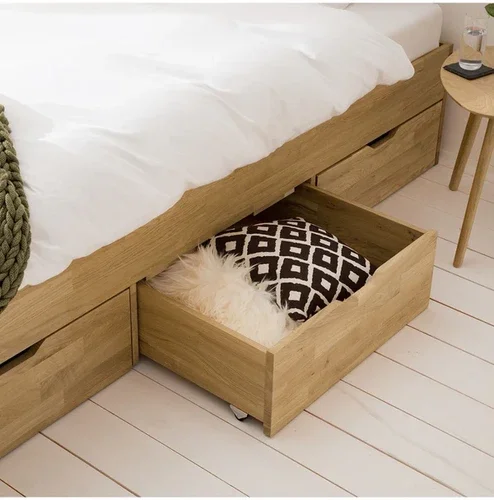Cama Bromelia en Madera natural - Mesas de luz, Uruguay | Decoquadra, vista 2
