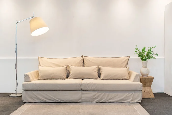 Sofa Verona Enfundado Tussor en Beige - Sillones y sofás, Uruguay | Marvic