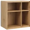 Librería GEDSER 4 compartimientos color roble en Madera natural - Bibliotecas, Uruguay | JYSK, vista 1 de 2