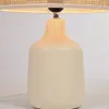 Lámpara de mesa Erna de cerámica blanco y bambú con acabado natural en Multicolor - Lámparas de mesa, Uruguay | Kavehome, vista 3 de 6