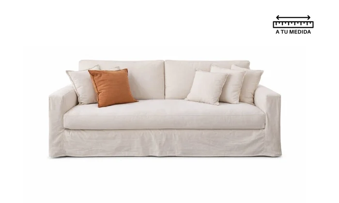 Sofá 2 cps Desenfundable 1.60m en Beige - Sillones y sofás, Uruguay | Finkel