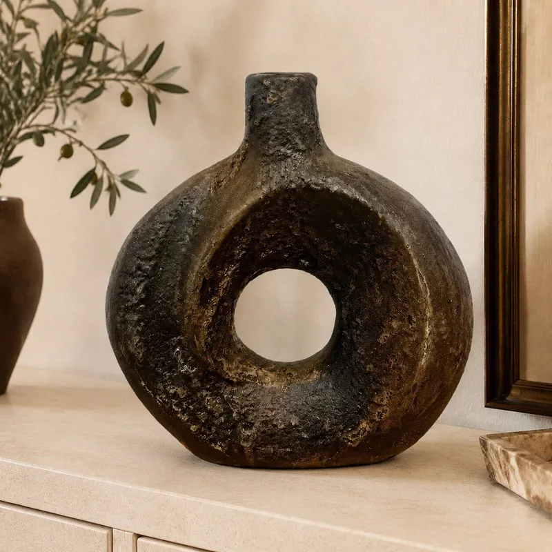 Jarrón Barroca en Marrón - Decoración, Uruguay | Camino a Casa