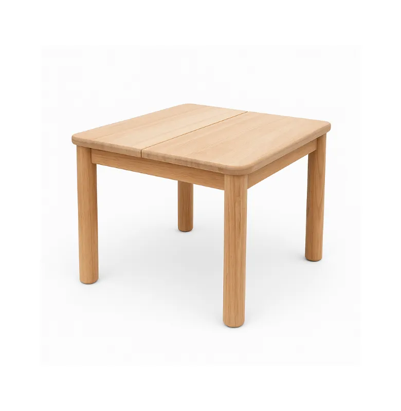 MESA LATERAL OUTDOOR LARA TEKA 50X50X50 en Madera natural - Muebles para el exterior, Uruguay | Masinfinito Casa
