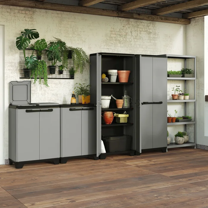 Armario Base Polipropileno Gris Planet en Gris - Muebles para el exterior, Uruguay | Divino, vista 7