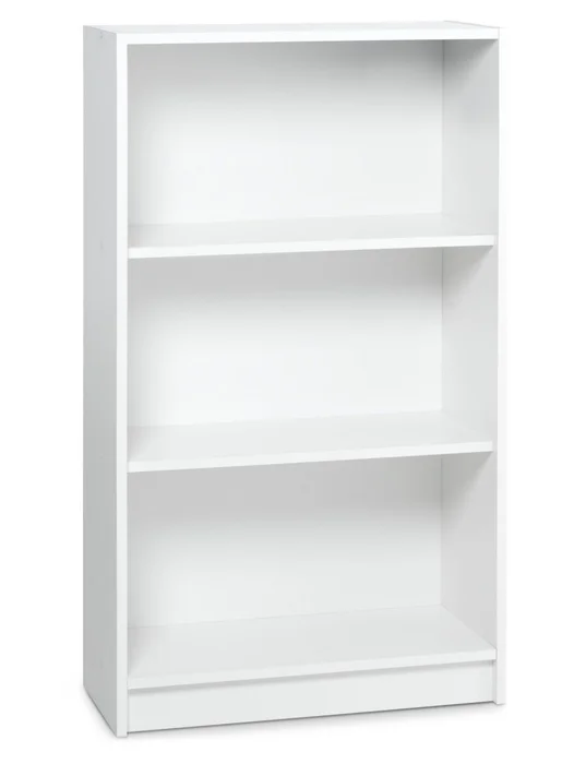 Librería HORSENS 3 estantes ancha blanco en Blanco - Bibliotecas, Uruguay | JYSK