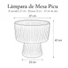 Lámpara de Mesa Picu - Lámparas de mesa, Uruguay | Casakos, vista 3 de 3