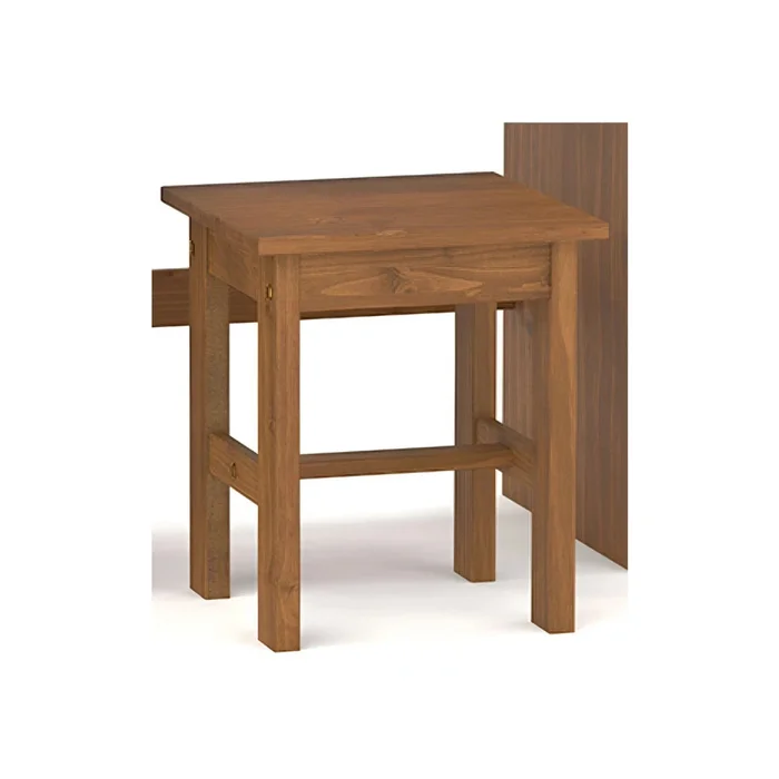 Escritorio - 5 Cajones + 1 Puerta + BANCO - Línea Monterrey - Nogal en Madera natural - Escritorios, Uruguay | Ecowood, vista 3