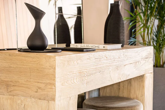 MESA DE ARRIMO / CONSOLA TAURET - 1.42 MTS en Madera natural - Bibliotecas, Uruguay | La Iberica, vista 11