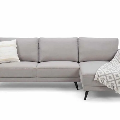 Sofa con Chaise MORGAN - Gris en Gris - Sillones y sofás, Uruguay | Finkel