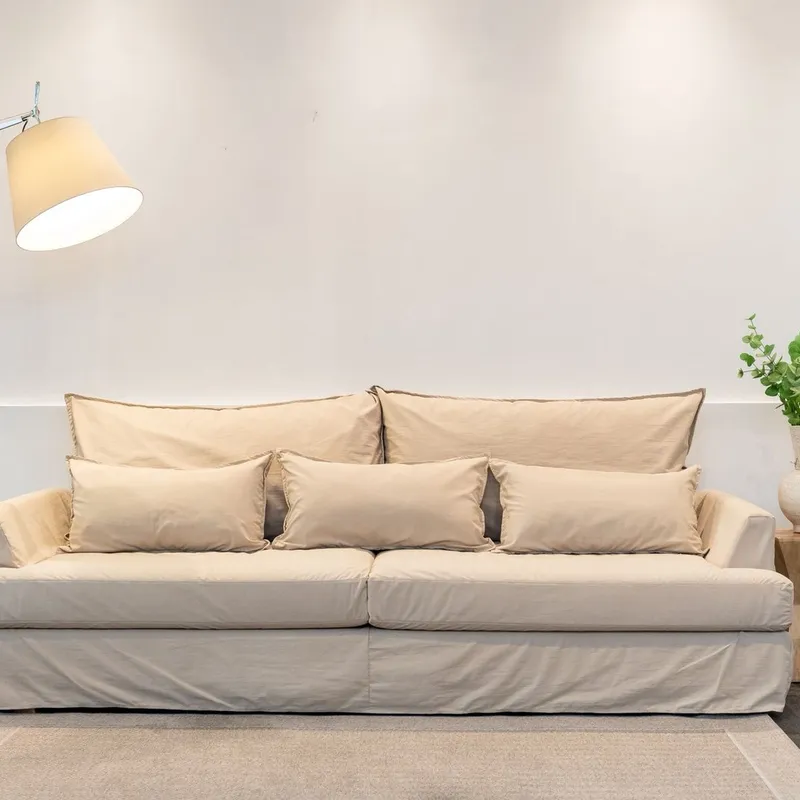 Sofa Verona Enfundado Tussor en Beige - Sillones y sofás, Uruguay | Marvic
