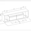 Rack tv Sala Cronos 180cm con tira Led MDF/MDP - Muebles para TV, Uruguay | Balton, vista 13 de 13
