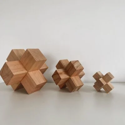 Forma geométrica x5 (15cm) en Madera natural - Decoración, Uruguay | Dreams On Time, vista 5