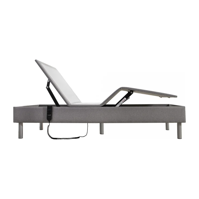 Cama Articulada 1 Plaza Mdf-y-tela Gris Ajustable Life en Gris - Dormitorio, Uruguay | Divino, vista 4