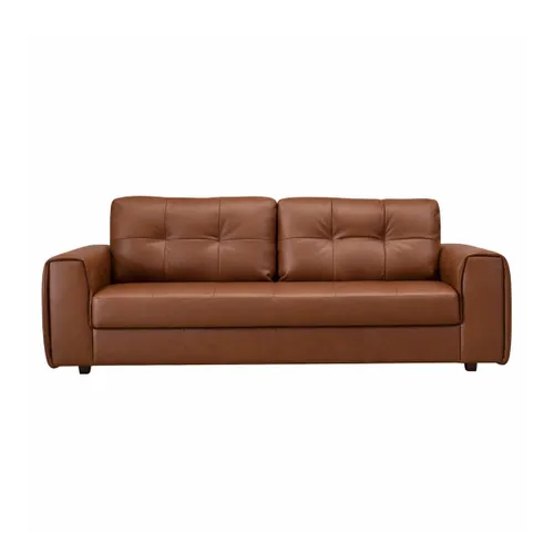 Sofá Sillón 100% Cuero - Raffaello 3 Cuerpos Amarula en Marrón - Sillones y sofás, Uruguay | Berna home