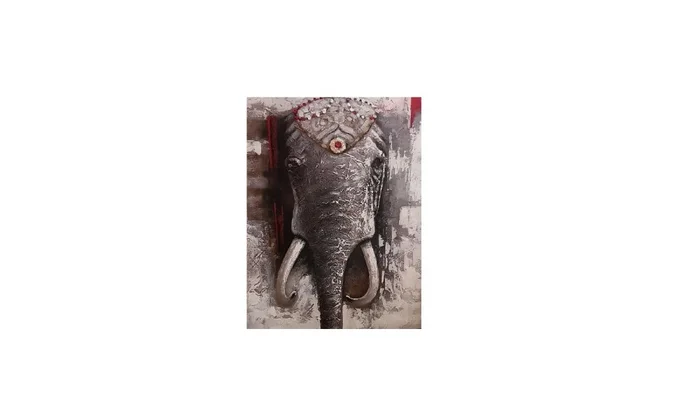 Oleo Decorativo Elefante India Chico en Oleo Decorativo Elefante India Chico - Decoración de pared, Uruguay | Finkel