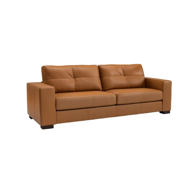 SOFA 100% CUERO - 3 CUERPOS - MODELO DOMINI - MARRON en Marrón - Sillones y sofás, Uruguay | Champagne Home