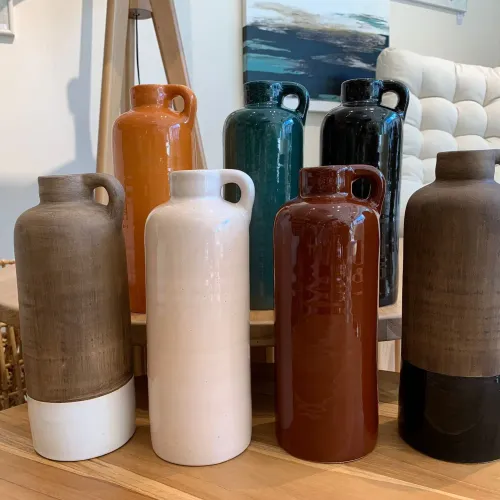 Botellon ceramica alto en Multicolor - Jarrones, Uruguay | FMB