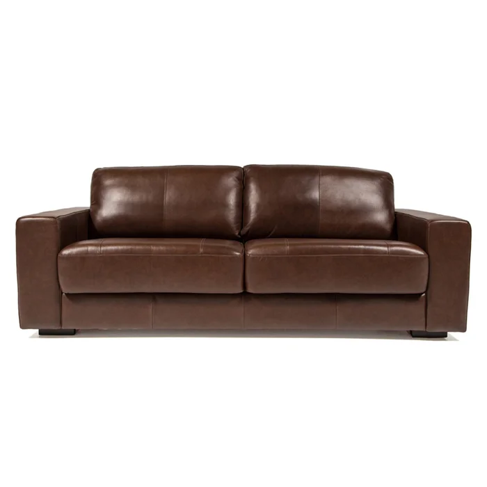 Sofá Colorado - Cuero Básico - 3 cuerpos - New Brown en Marrón - Sillones y sofás, Uruguay | NYR, vista 2