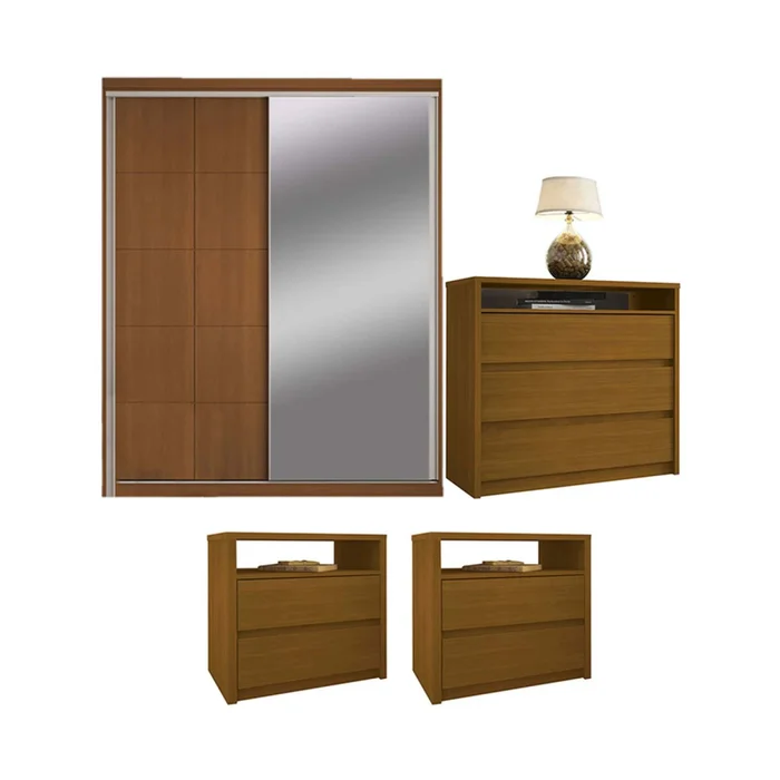 Placard + Comoda + Mesa De Luz South en Beige - Roperos y placares, Uruguay | Divino, vista 2