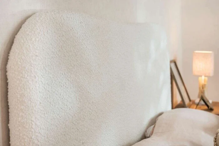 RESPALDO ORGANIC - CURVO - CORDERITO SINTETICO en Blanco - Respaldos de cama, Uruguay | La Iberica, vista 3
