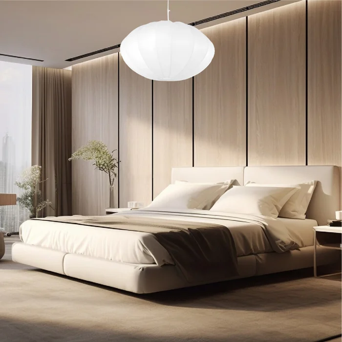 Luminaria Colgante Luvo Big Blanca ø 60 cm en Blanco - Lámparas colgantes, Uruguay | Serlux, vista 3