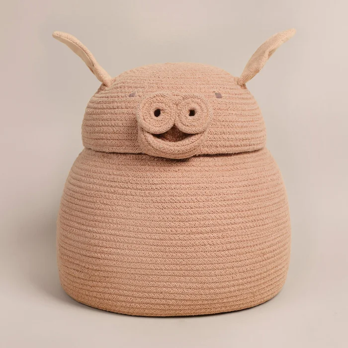 Canastos Animal Crew - Peggy the Pig en Rosa - Canastos, Uruguay | Walnut