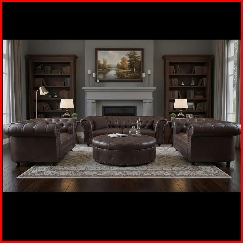 Sofa 3 cuerpos – Chesterfield - Sillones y sofás, Uruguay | Punto Unión, vista 3
