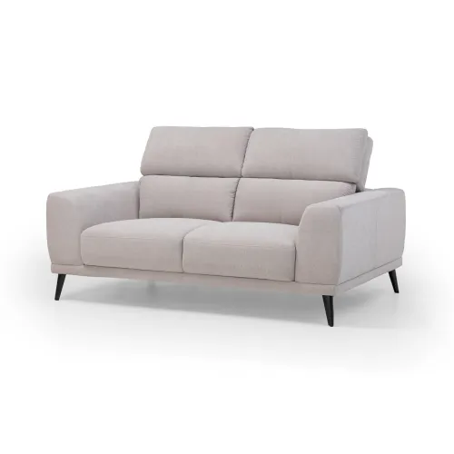 Sofá Keisy - Tela Microfibra - 2 cuerpos - Nikki 6 (Greige) en Gris - Sillones y sofás, Uruguay | NYR