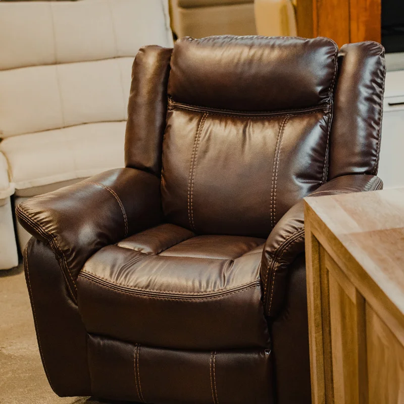 Sillón recliner Kingdom - 1 cuerpo en Marrón - Sillones y sofás, Uruguay | Ecowood, vista 5
