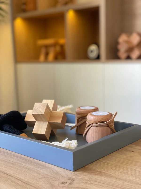 Figura geométrica en madera maciza - 3 cm (9cm) - Decoración, Uruguay | Dreams On Time, vista 20