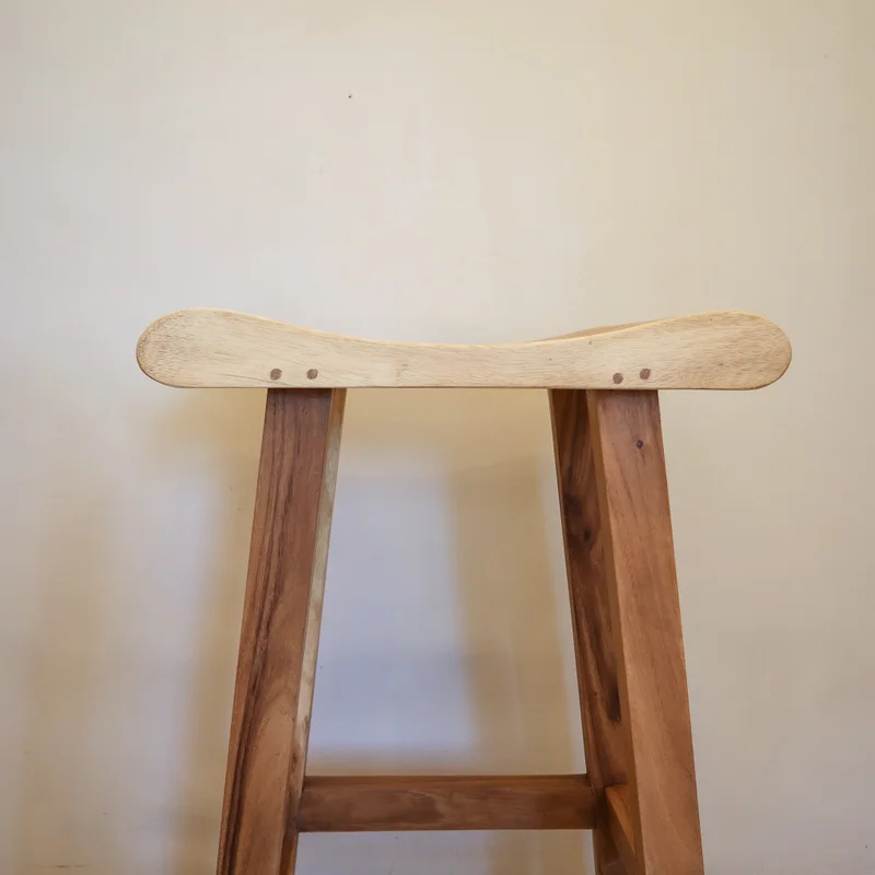Taburete de Teca Baik | Casakos en Madera natural - Butacas, banquetas y puffs, Uruguay | Casakos, vista 8