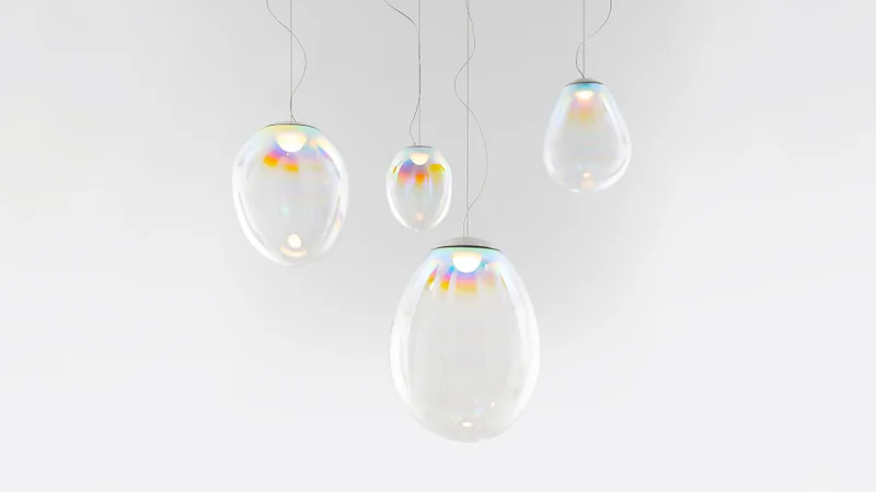 Stellar Nebula - 30 en Multicolor - Lámparas colgantes, Uruguay | Darko Lighting, vista 3