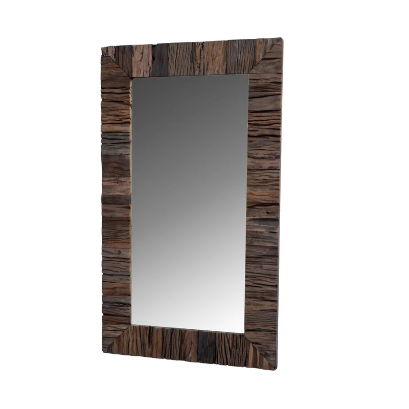 Espejo De Pared Madera Natural-beige M-20817 en Madera natural - Espejos, Uruguay | Divino, vista 3