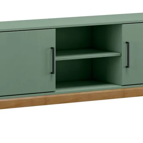 Rack FINESTRA 2917VEF en Verde - Muebles para TV, Uruguay | Igoa