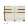 Comoda Cajonera 8 Cajones Combinada Con Patas Dormitorio en Off-white - Cómodas, Uruguay | Soy Hogar, vista 2