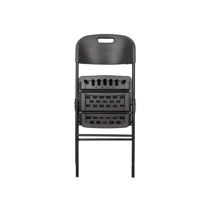 Silla Plegable Polietileno-alta-densidad Negro Aveo en Negro - Muebles para el exterior, Uruguay | Divino, vista 3