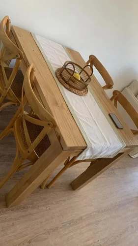 Juego Comedor Madera Maciza Rectilineo 4 Sillas 120x80-ozark A Eleccion en Madera natural - Mesas de comedor, Uruguay | Ozark Home, vista 4