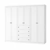 PLACARD ROPERO AMERICANO 6 PUERTAS MDF en Blanco - Roperos y placares, Uruguay | Alfa Ventas, vista 2 de 4