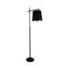 Luminaria de pie pantalla negra y detalles en madera E27 163cm en Negro - Lámparas de pie, Uruguay | Iluminica, vista 1 de 6