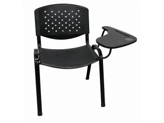 Silla con mesa rebatible a la izquierda en Negro - Escritorios y sillas de escritorio, Uruguay | Que Sal Muebleria, vista 3