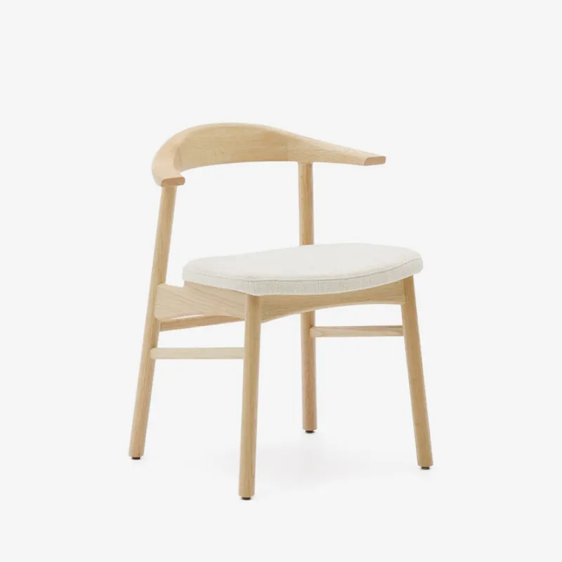 Silla desenfundable Timons de madera maciza de roble con acabado natural FSC Mix Credit en Madera natural - Sillas, Uruguay | Kavehome