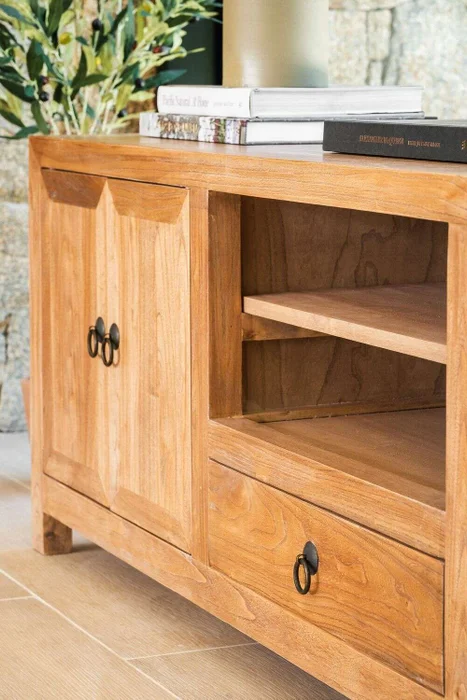 APARADOR BAJO / RACK PARA TV OLMO - 1.75 MTS en Madera natural - Muebles para TV, Uruguay | La Iberica, vista 18