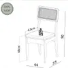 Juego de comedor Milano - 4 Sillas Tapa Ratan 100% MDF - Mesas de comedor, Uruguay | Balton, vista 5 de 9