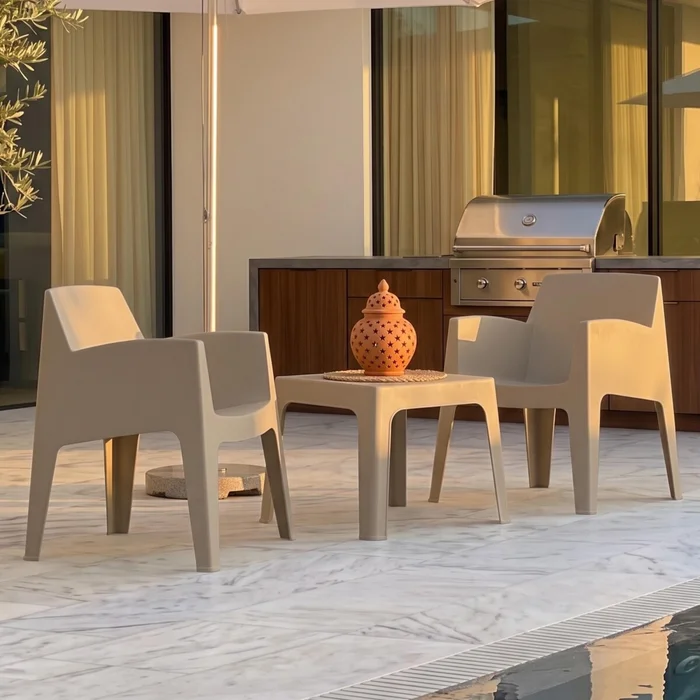 Set de Jardín Mesa + 2 sillas - Magna Master - Marrón en Marrón - Muebles para el exterior, Uruguay | Rústico Hogar, vista 2